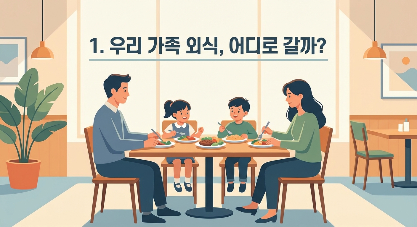 우리 가족을 위한 최적의 선택: 패밀리 레스토랑 vs 일반 레스토랑 완전 분석!
