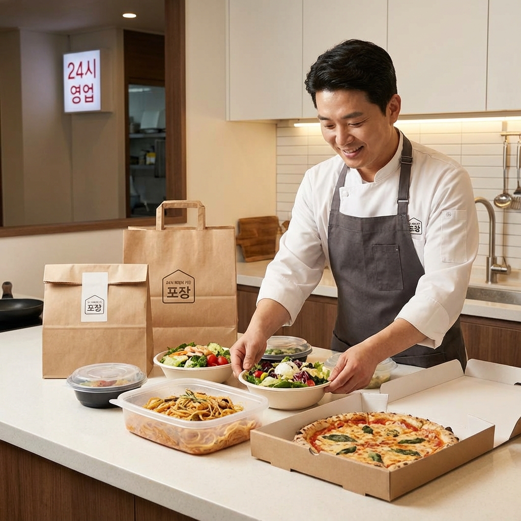 24시간 이탈리아식 패밀리 레스토랑 포장 메뉴 활용법