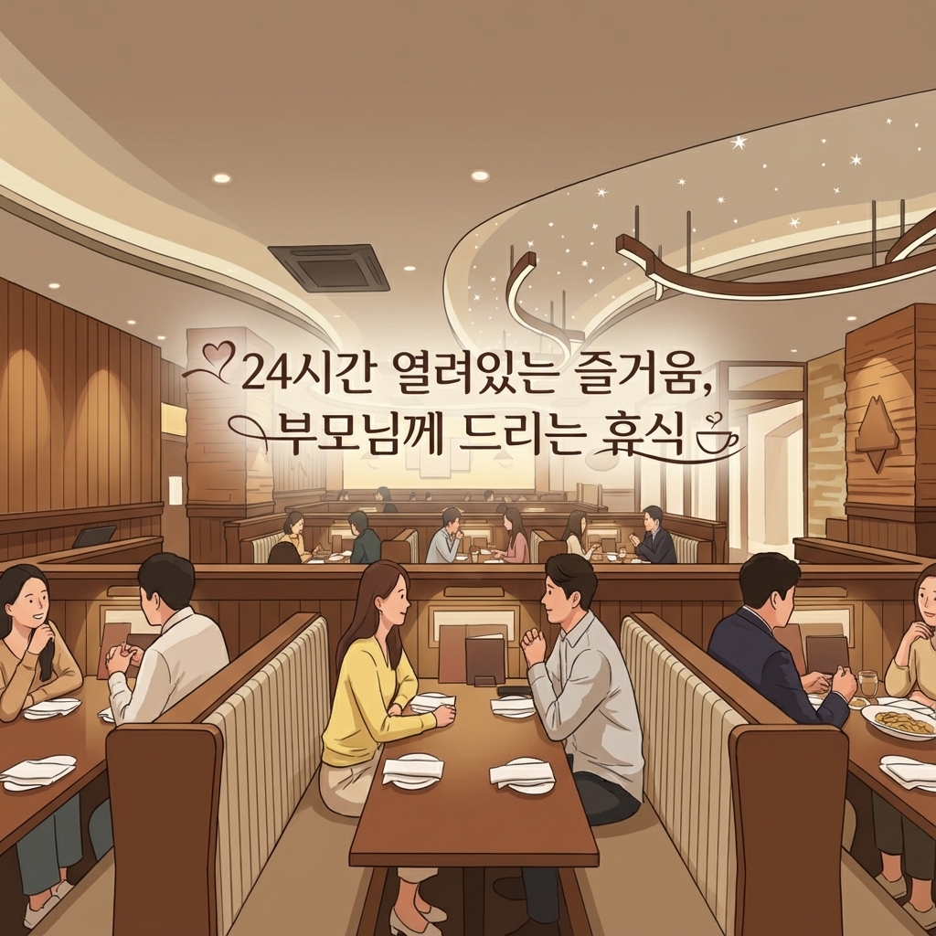 24시간 열려있는 즐거움, 부모님께 드리는 휴식