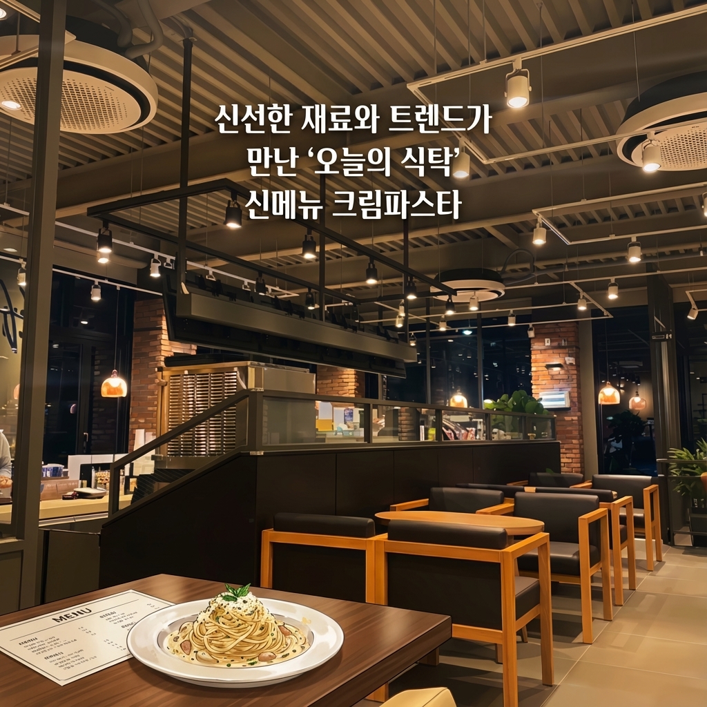 [신메뉴] 군산 '오늘의 식탁'에서 만나는 24시간의 행복: 신상 크림파스타 출시!