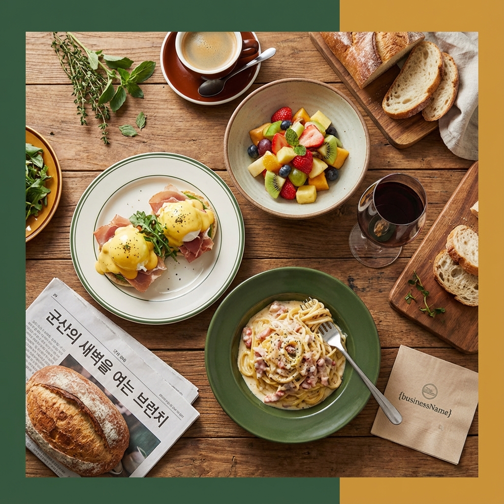 군산의 새벽을 여는 브런치, 밤을 밝히는 이탈리안