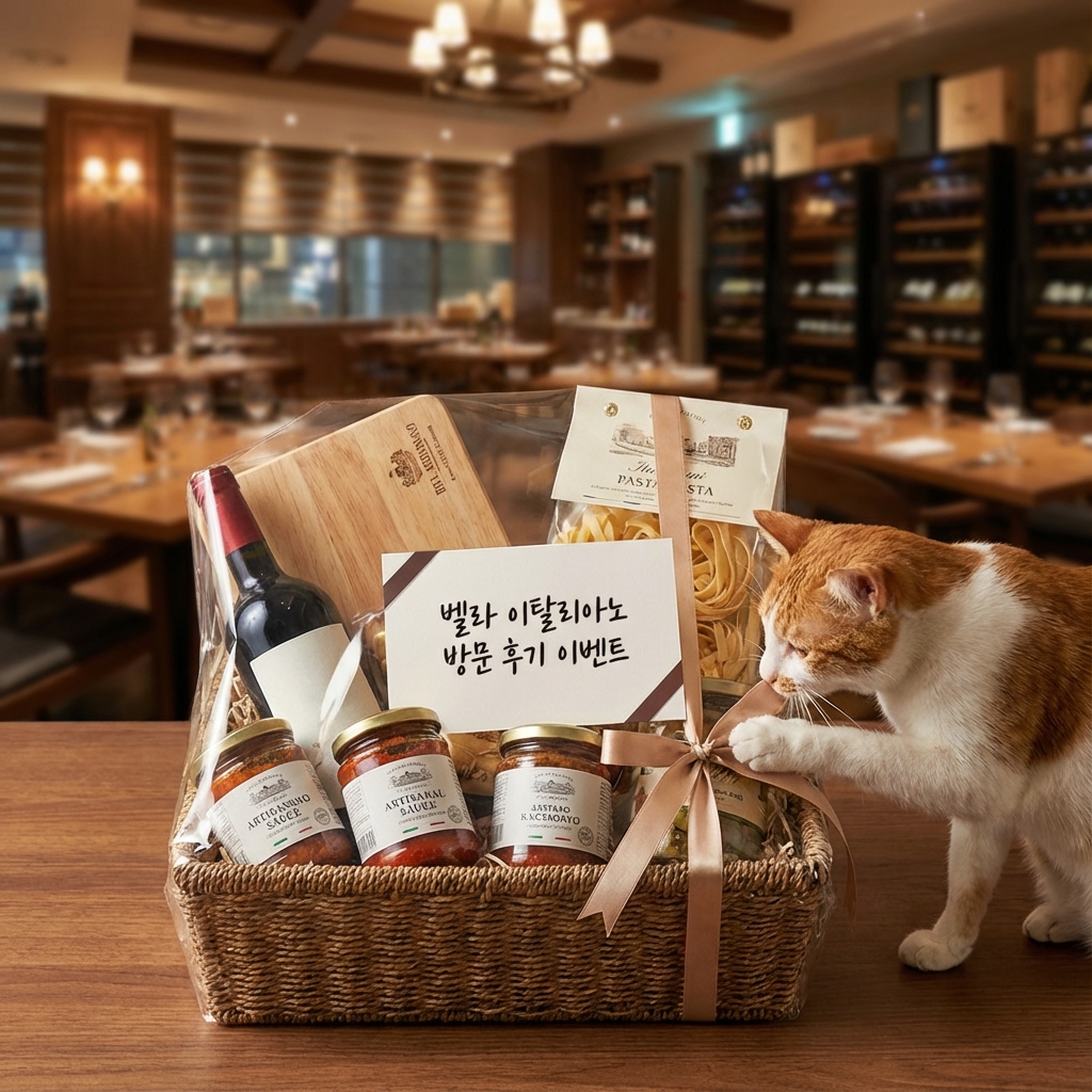 방문 후기 이벤트 참여하고 벨라 이탈리아노의 선물 받으세요!