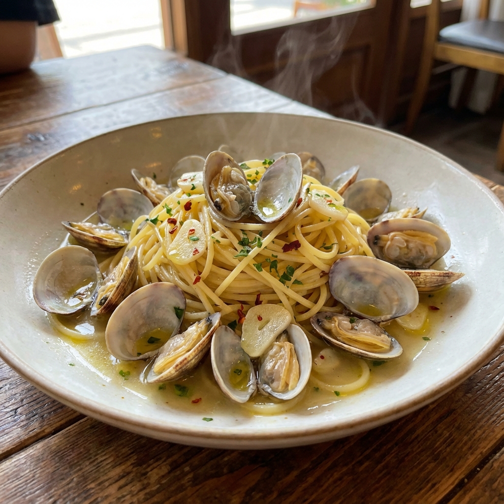 바다의 신선함을 담다: 시그니처 봉골레 파스타