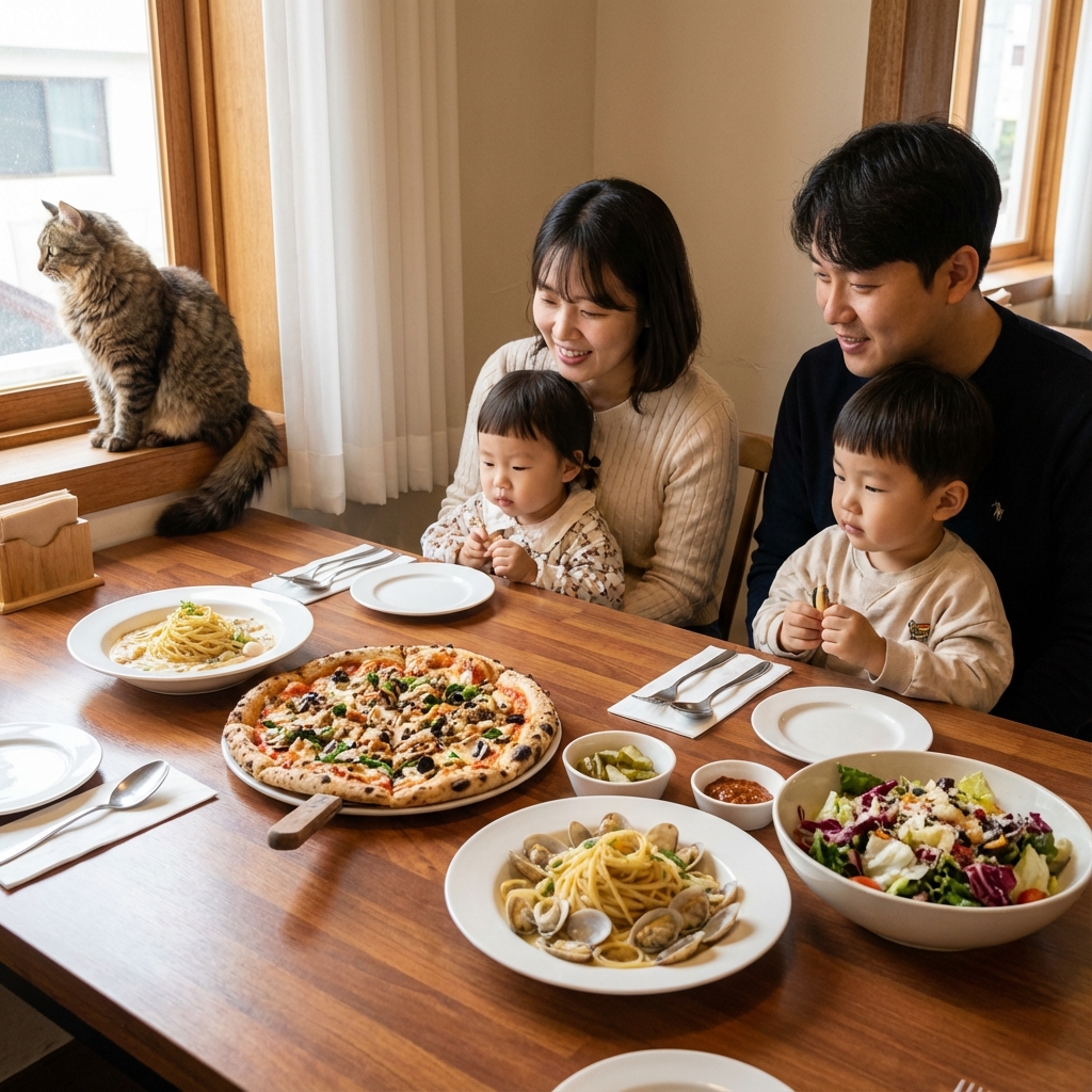 온 가족이 즐기는 다채로운 이탈리안 메뉴