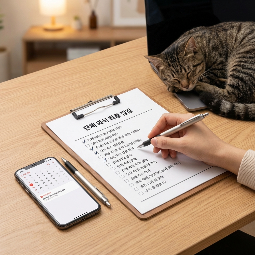 성공적인 단체 외식을 위한 최종 점검