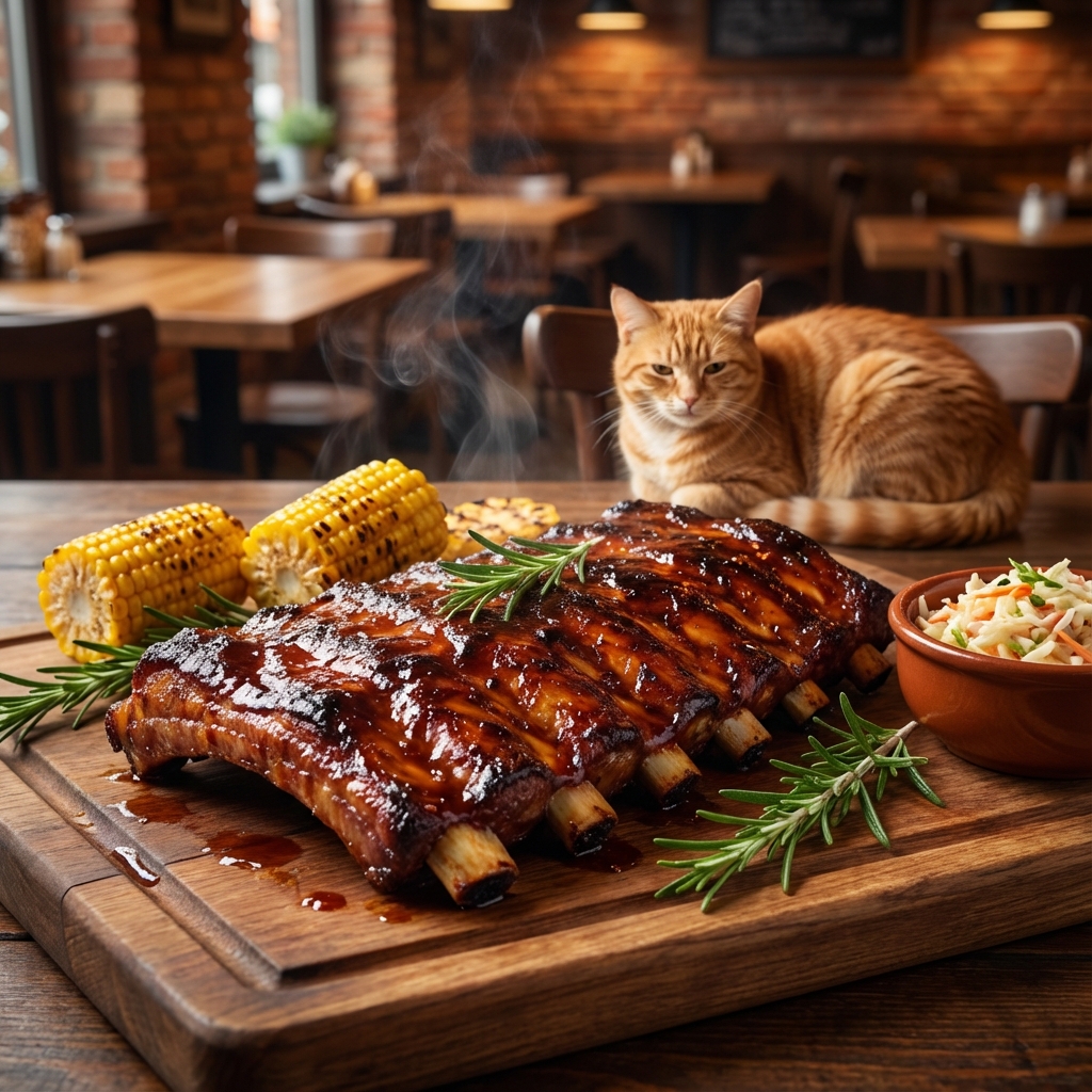 입안 가득 육즙 폭발! 폭립 바베큐의 진수