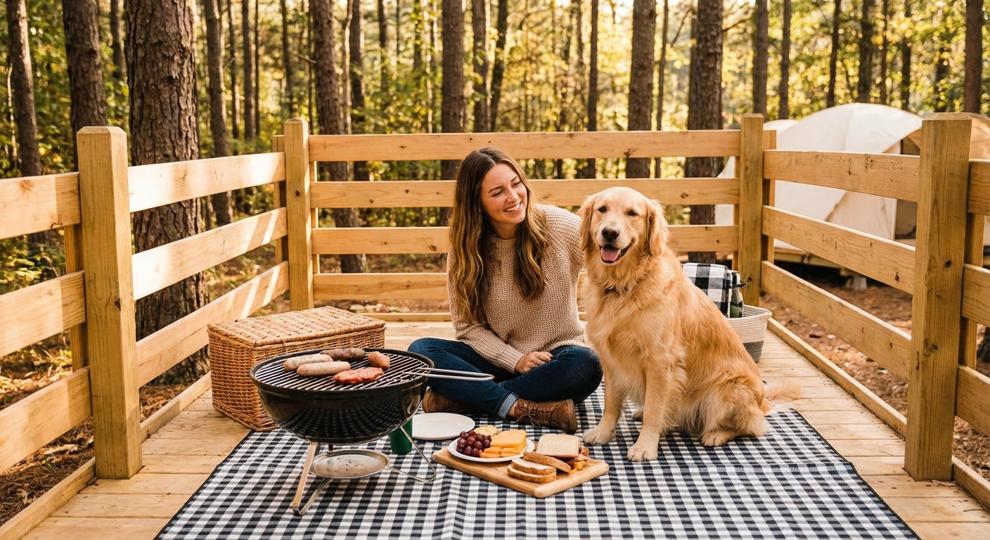 1. 빈손으로 즐기는 숲속 바베큐, 파주 '지글랜드'