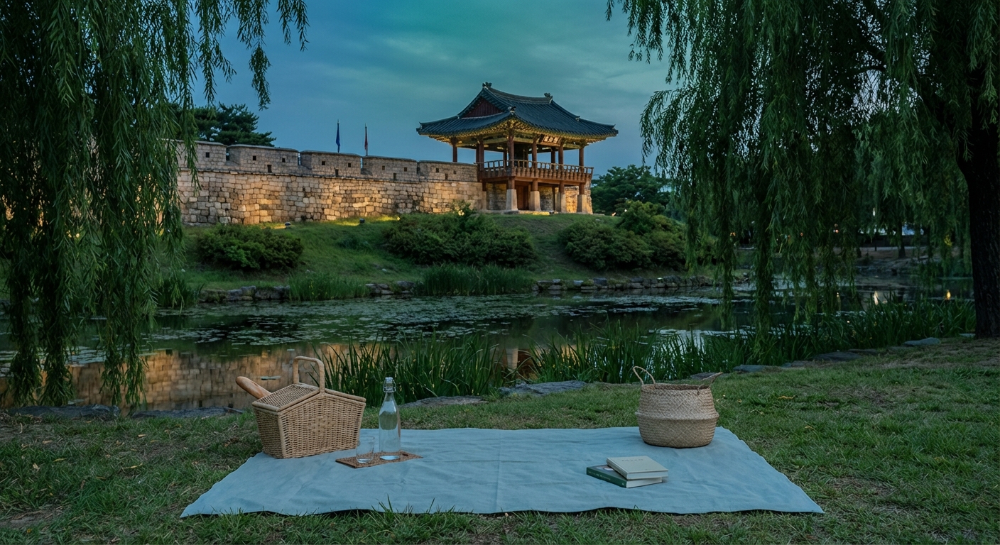 3. 성곽 아래서 즐기는 낭만, 수원 방화수류정 (용연)