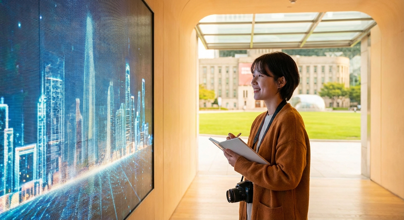 과거와 미래의 공존: 서울광장 & 시청 지하 전시관