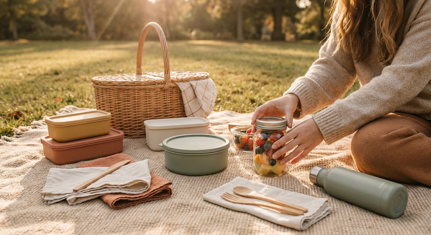 쓰레기 없는 친환경 피크닉을 위한 팁: 리유저블 용품 200% 활용법