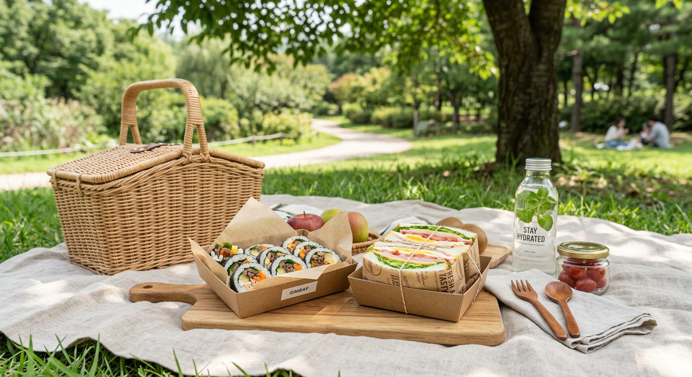 신선도를 유지하는 포장법 및 완벽한 피크닉 장소 찾기