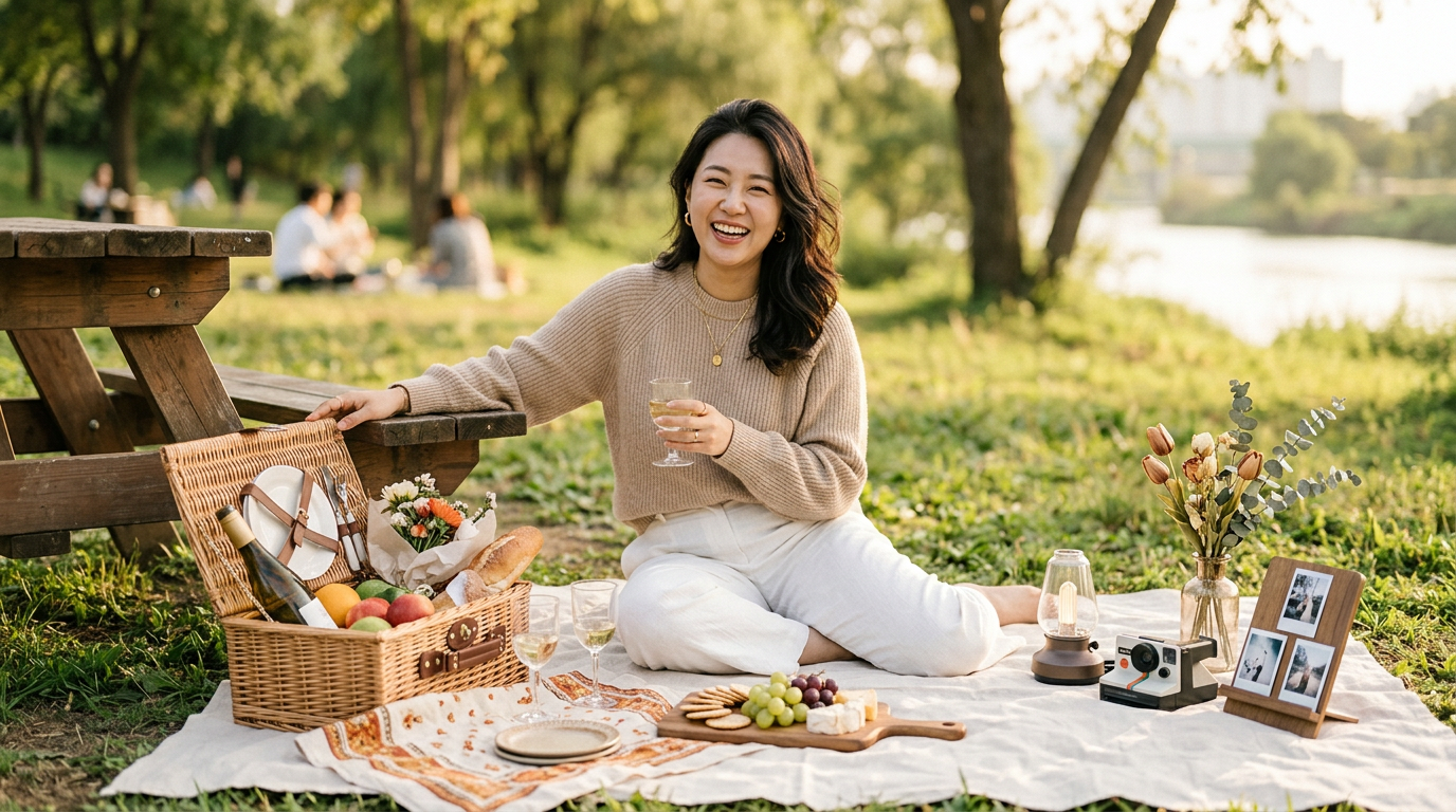 공간 디렉터 J의 감성 피크닉 세트 대여 서비스 및 가격