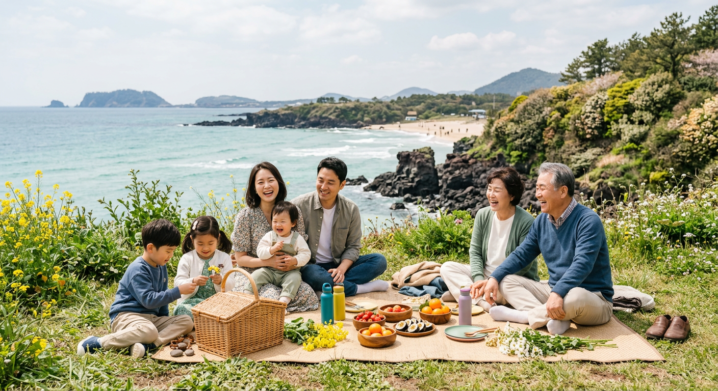 6인 가족도 거뜬한 제주도 감성 피크닉 여행