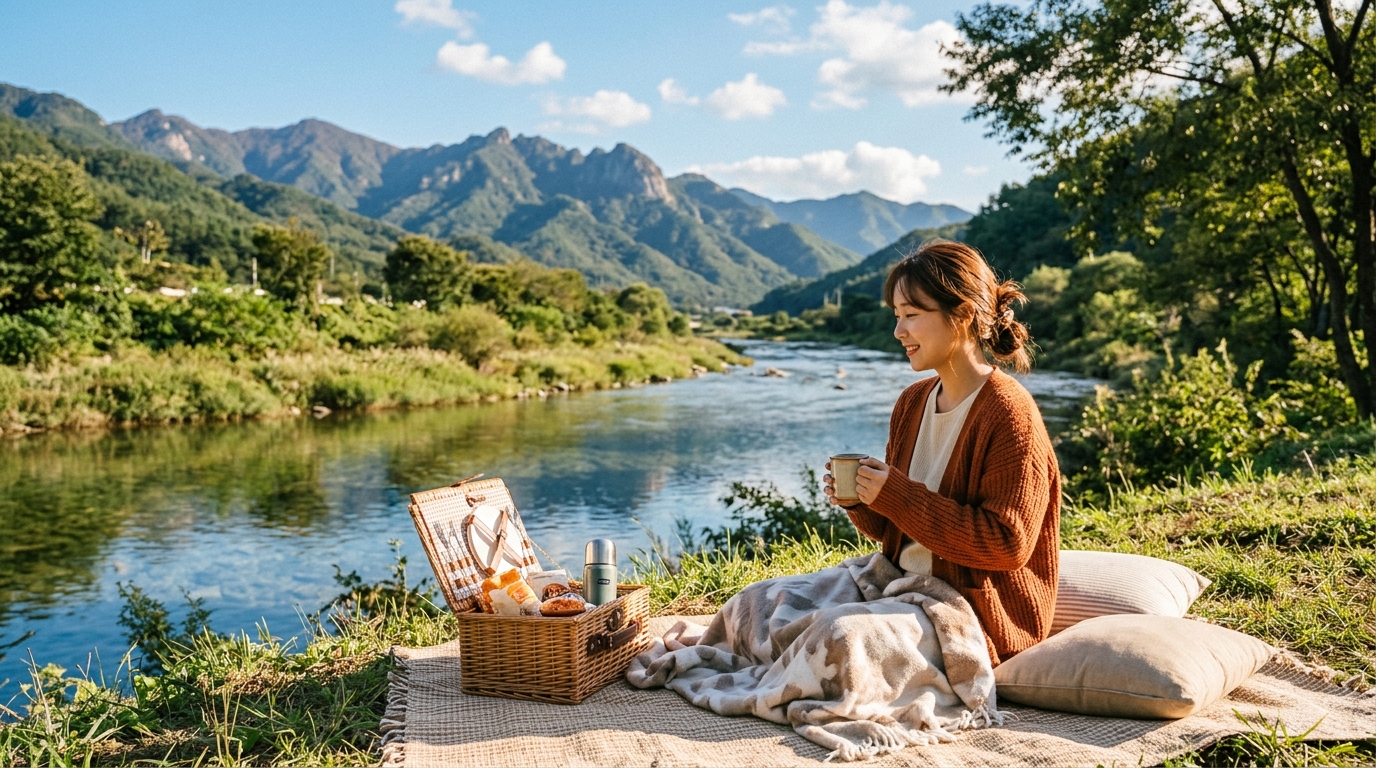 강과 산의 환상적인 조화, 문경 피크닉 명소