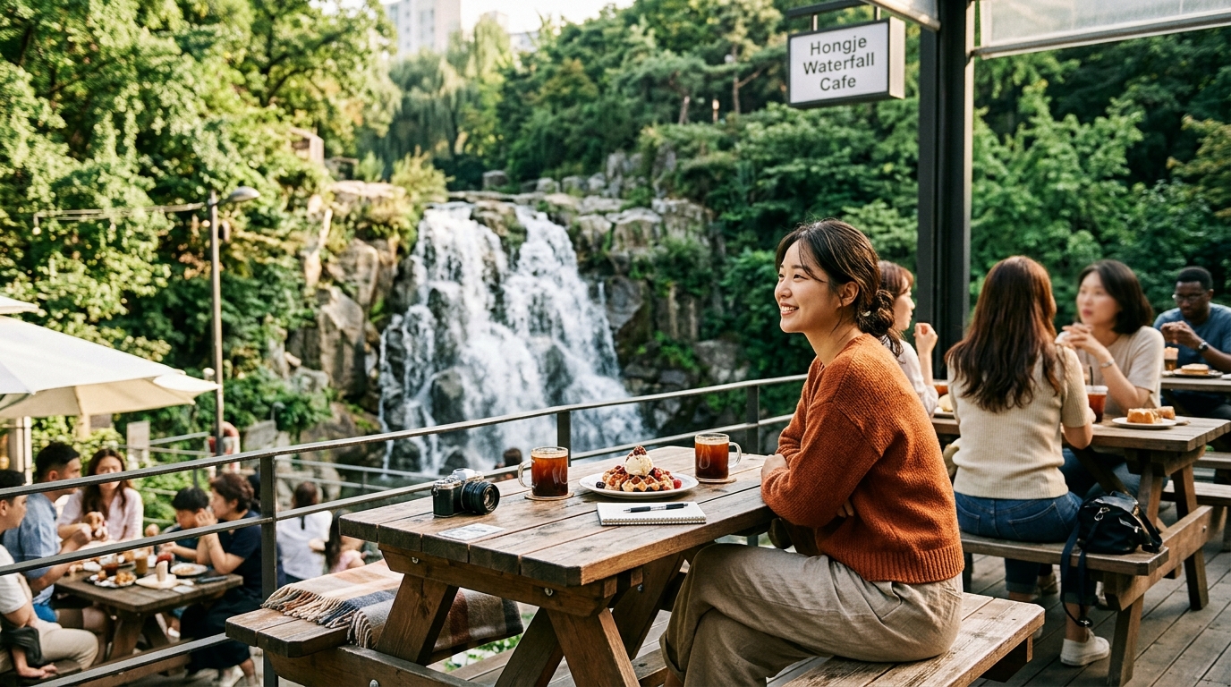 🥇 BEST 1. 동화 속 숲뷰가 펼쳐지는 서대문 '홍제폭포 카페'