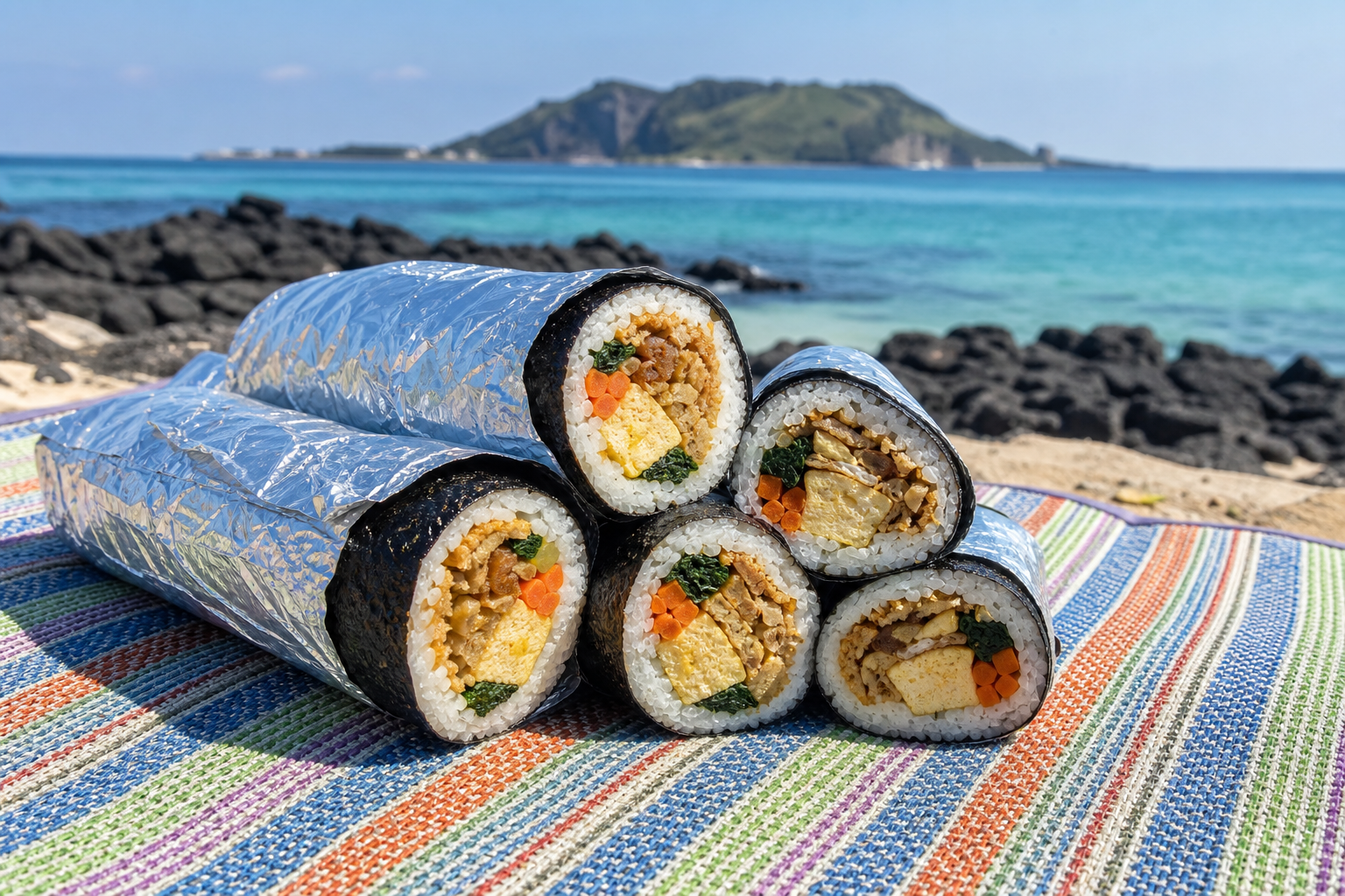 유부의 바삭함과 폭발하는 고소함, 제주 오는정김밥