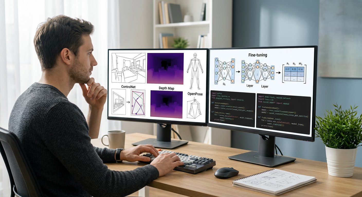 실전 적용 가이드: ControlNet과 LoRA를 활용한 정교한 제어