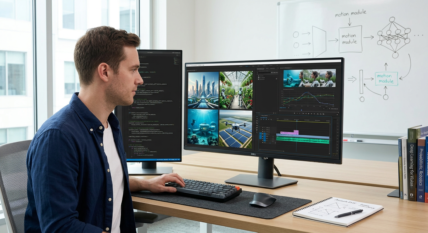 이미지에서 비디오로: AnimateDiff와 시공간적 일관성 확보